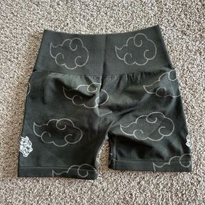 DarcSport Naruto Wolf Cloud Everson Seamless "Training" Shorts in Pine Green